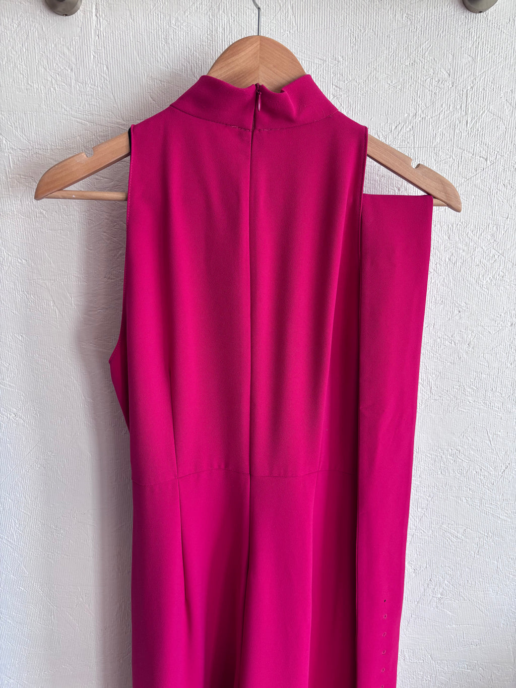 Zara Pink Sleeveless Belted High Neck Wide Leg Jumpsuit 70’s Inspired