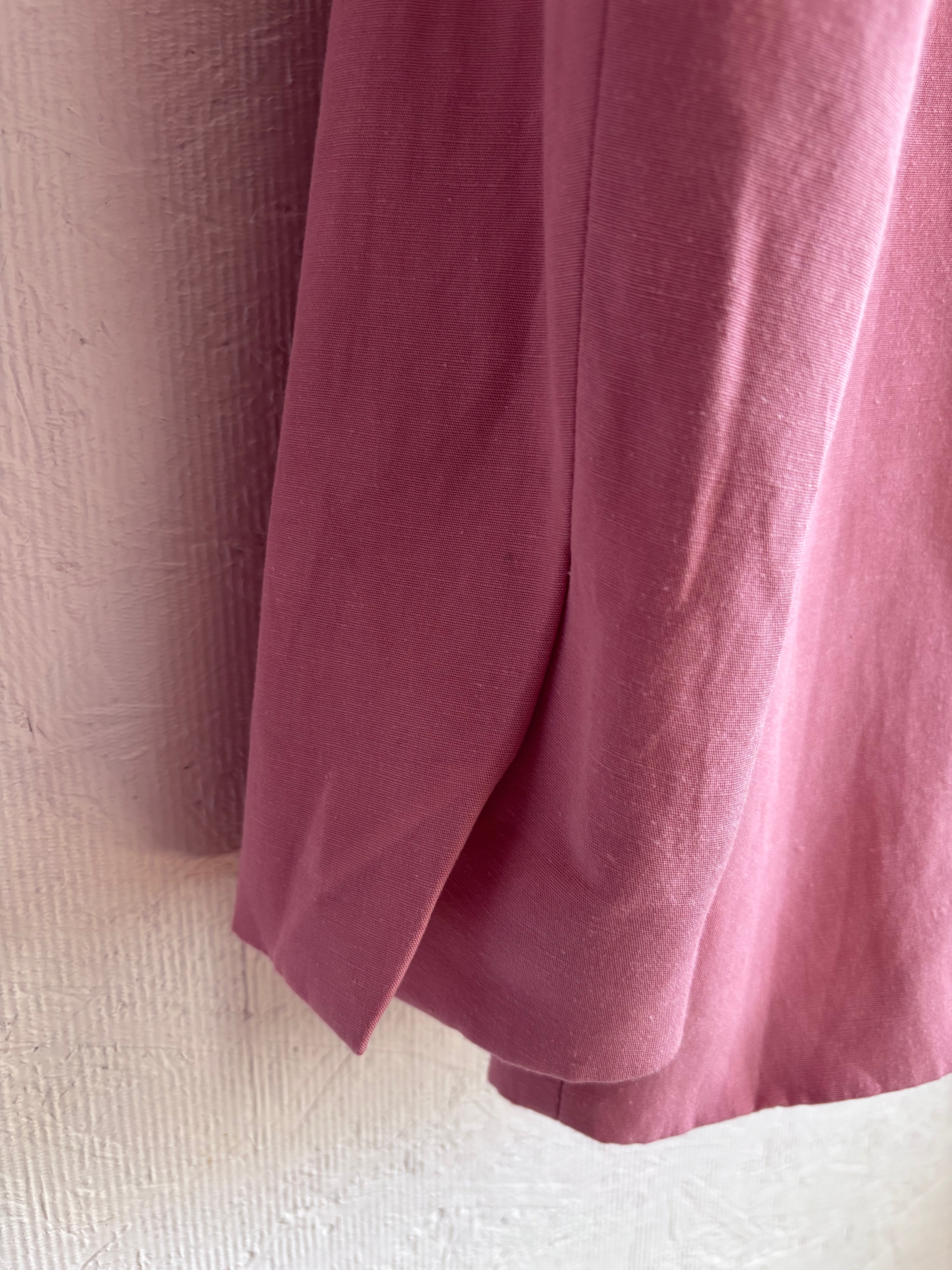 Zara Blush Rose Pink Oversized Linen Blend Single Button Tailored Blazer Jacket