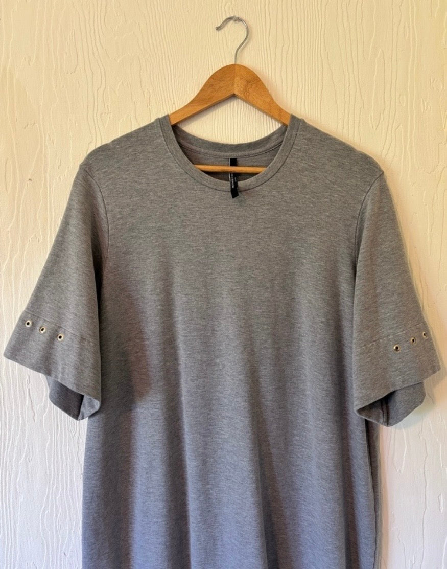 Mother of Pearl No Frills Grey Gray Organic Cotton T Shirt Jersey Maxi Midi Dress