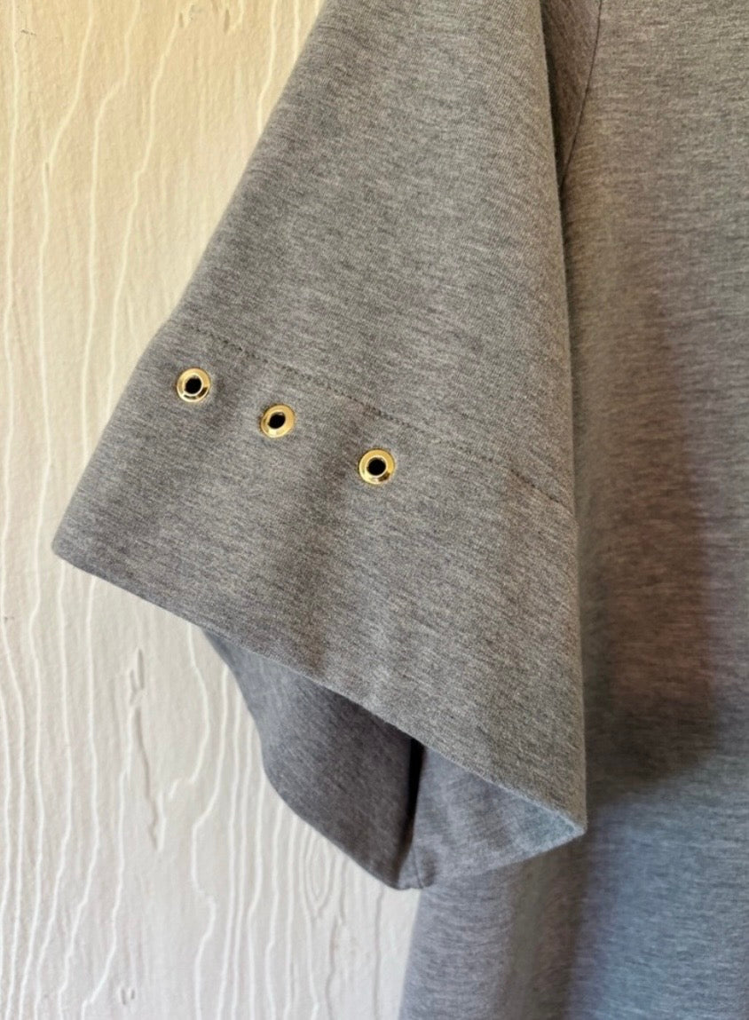 Mother of Pearl No Frills Grey Gray Organic Cotton T Shirt Jersey Maxi Midi Dress
