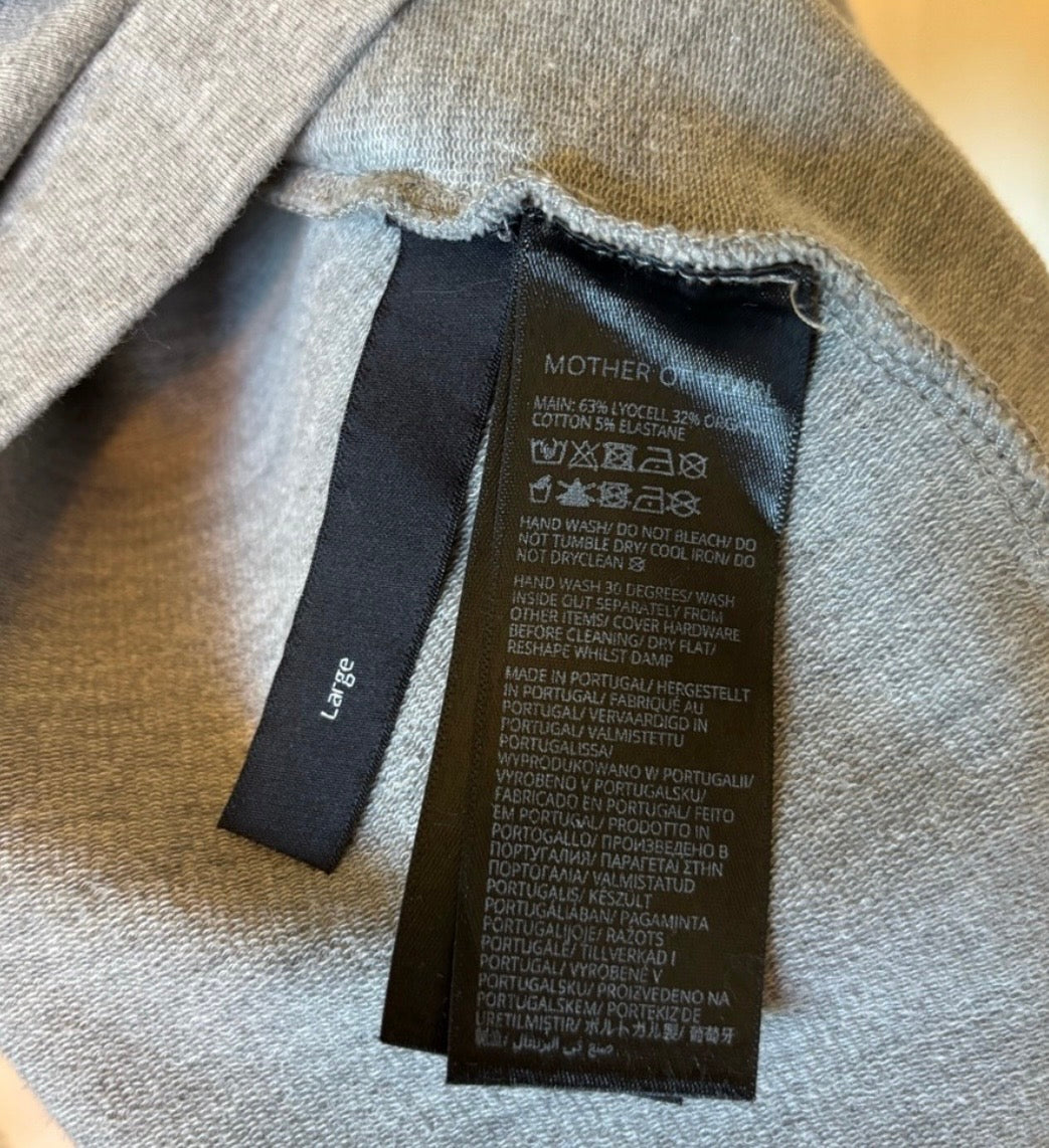 Mother of Pearl No Frills Grey Gray Organic Cotton T Shirt Jersey Maxi Midi Dress