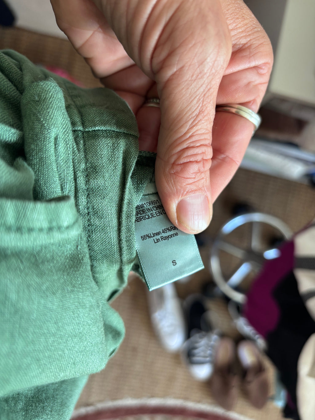 NWT YFB Young Fabulous and Broke Green Linen Blend Button Down Utility Lakeside Romper