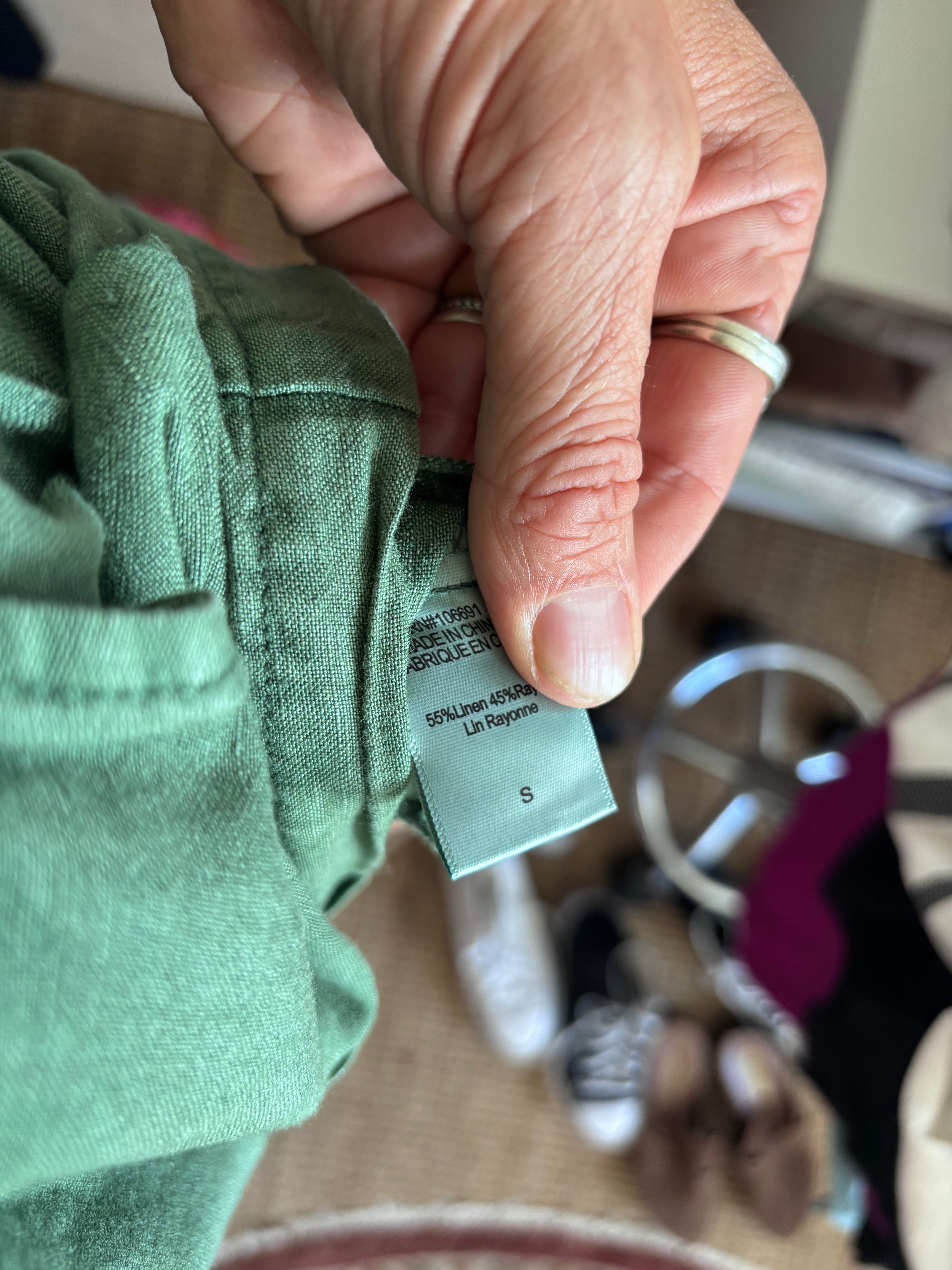 NWT YFB Young Fabulous and Broke Green Linen Blend Button Down Utility Lakeside Romper