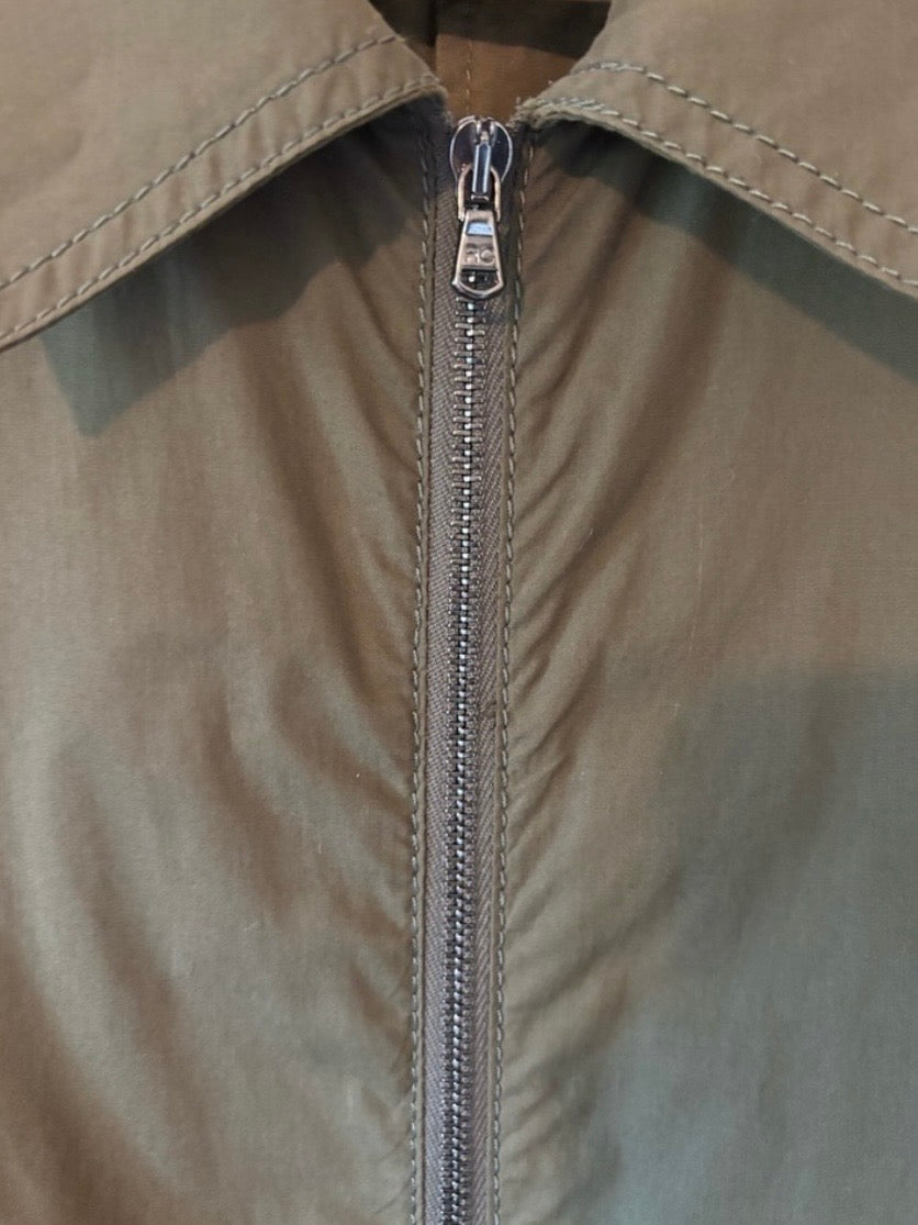 Rachel Comey Army Green Poplin Barrie Zip Up Boiler Suit Jumpsuit 100% Cotton Oversized Loose Fit