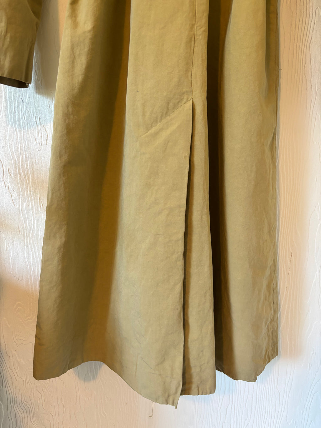 Vince Organic Cotton Khaki Tan Trench Coat Jacket