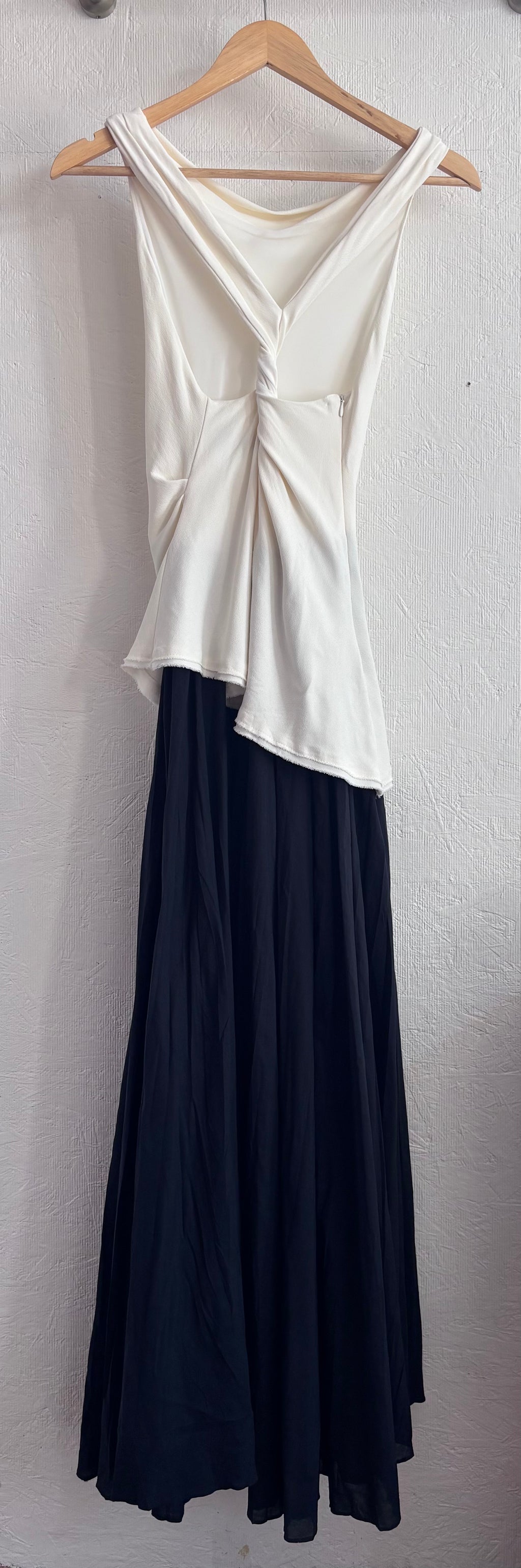 NWOT ZW Collection Zara Combination Halter Black White Sleeveless Maxi Dress