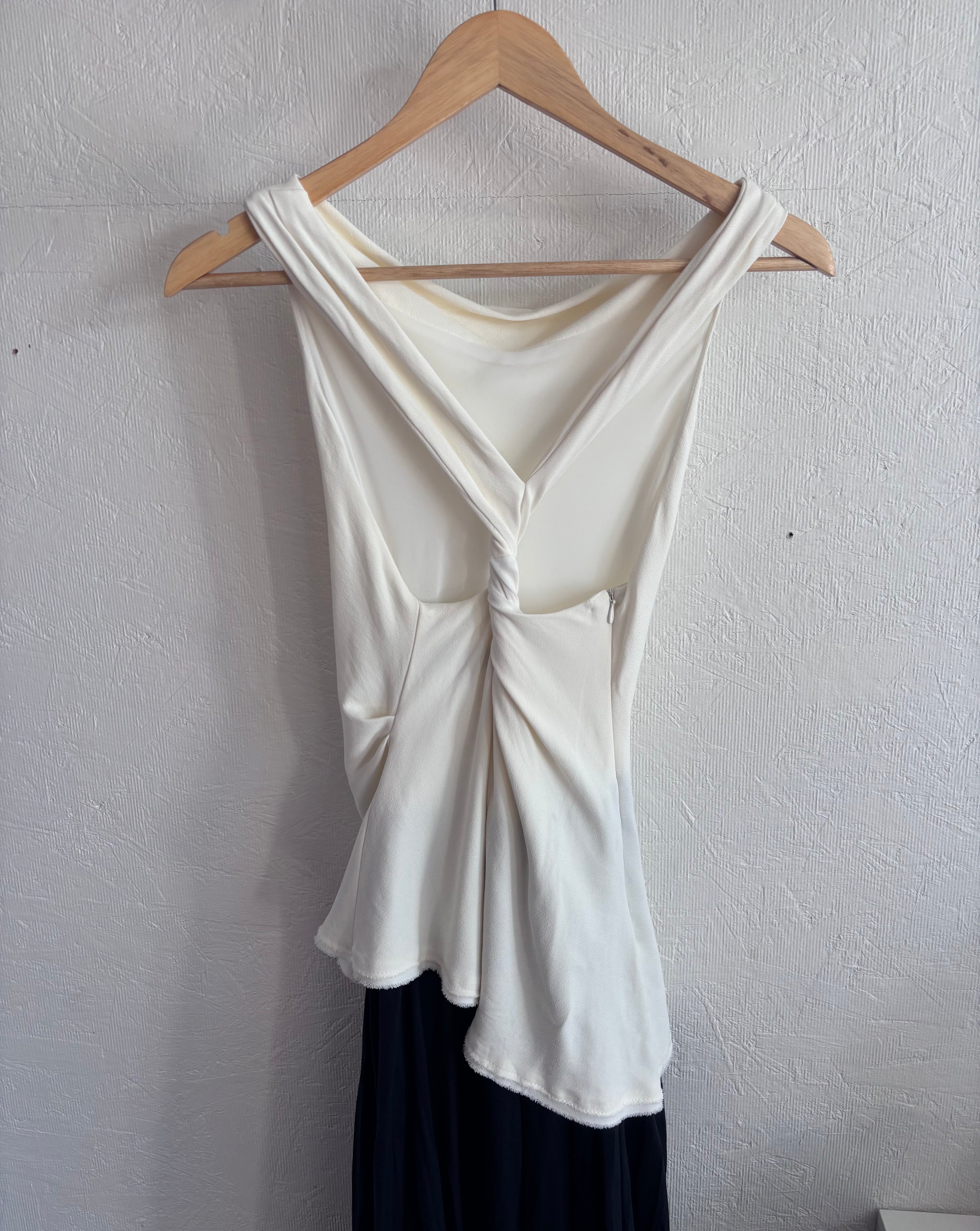 NWOT ZW Collection Zara Combination Halter Black White Sleeveless Maxi Dress