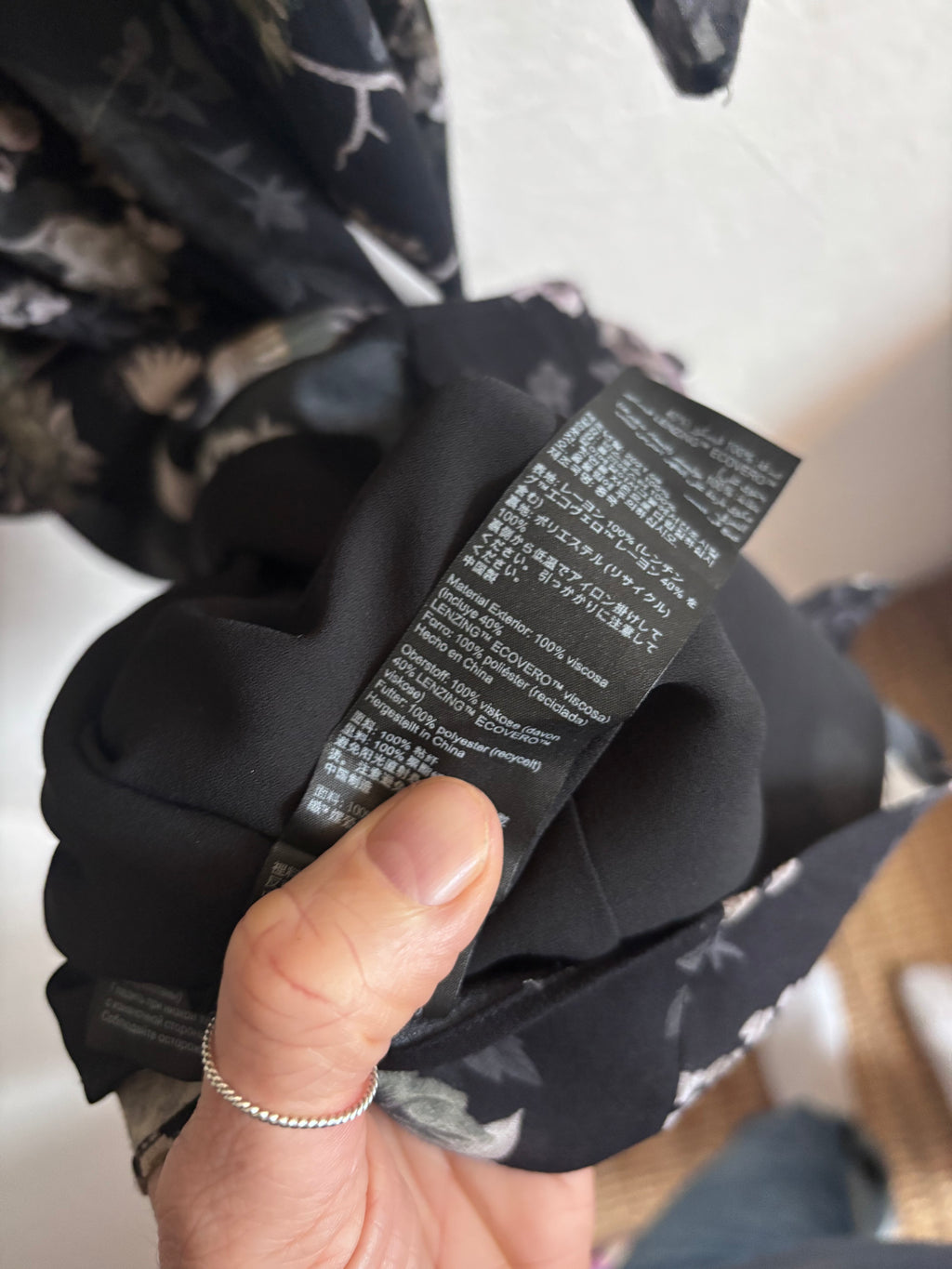 NWT All Saints Kota Amare Eco Viscose Bird Print Button Down Mini Dress